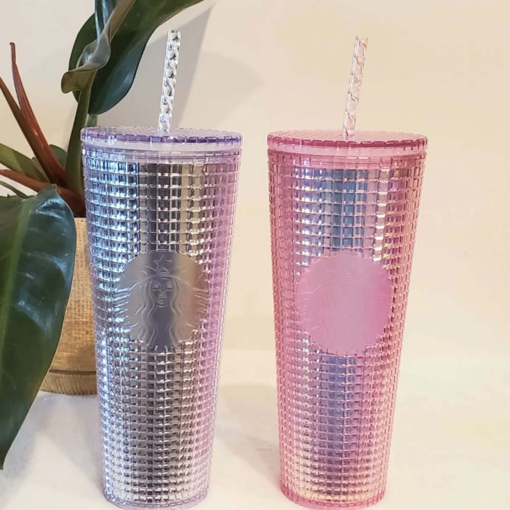 Starbucks Holiday 2020 Sparkle Grid Tumbler set